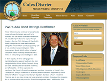 Tablet Screenshot of colesdistrict.org
